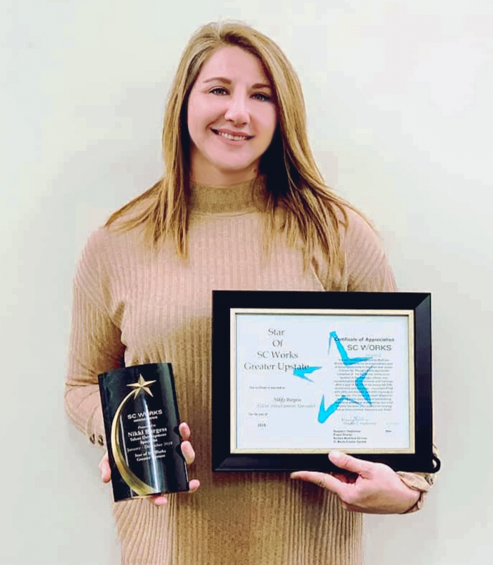 Nikki Burgess, ResCare Talent Development Specialist (TDS) for SC Works Greater Upstate for Union County